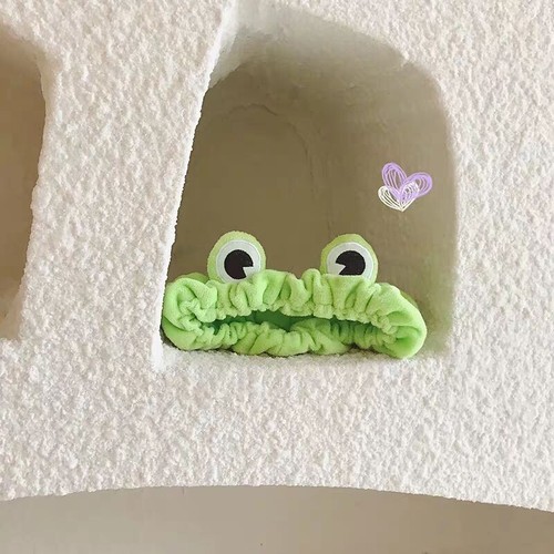 Korean hair band for washing face and tying hair, cute cartoon hair hoop, selling cosmetics, applying masks, internet celebrity headgear 