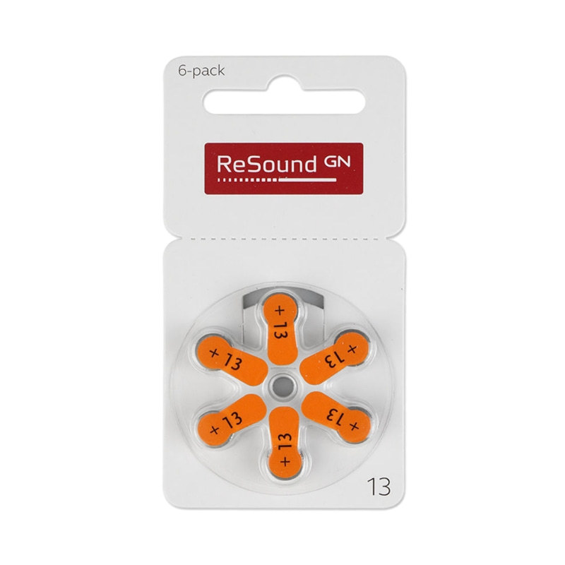 瑞声达助听器电池A13原装进口PR48锌空气纽扣电子1.45V