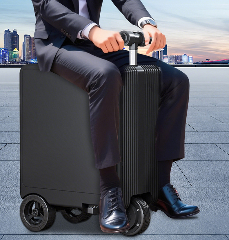 Traveling Abroad, Tourist Attractions Can Be Used as Electric Suitcases, Which Can Be Used as Alternatives to Folding Bicycles to Carry Things