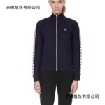 英伦风街头男女士情侣装奥林麦穗Fred绣花开衫外套国潮牌夹克