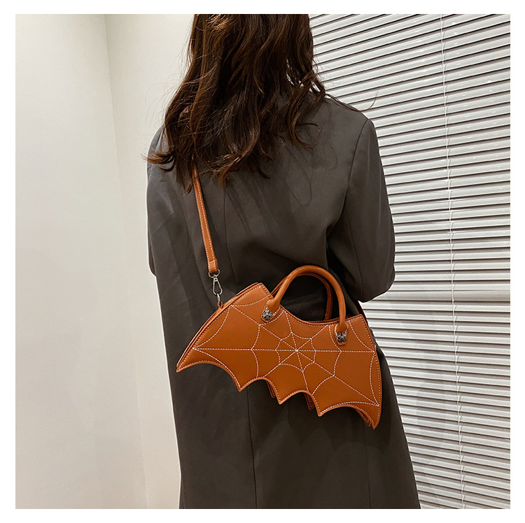 new funny bat fashion retro punk dark embroidery portable messenger shoulder bagpicture24
