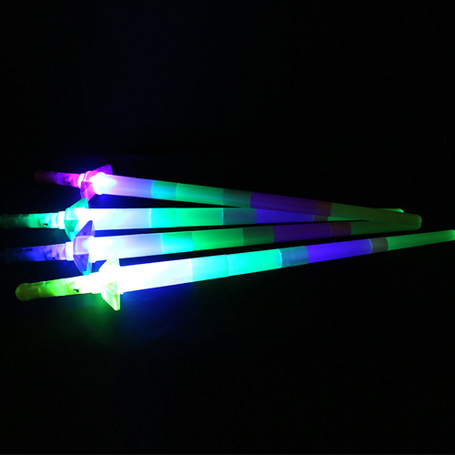 Large four-section glow stick telescopic stick concert glow stick props children's toys cheer stick flash stick wholesale