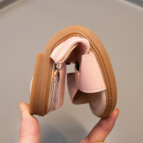 Children's sandals for boys and girls, 2024 summer fashion new model, cross sandals with Velcro for older children, student beach shoes