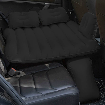 Vehicle-mounted inflatable bed | mattress - two-seat-flocking-black