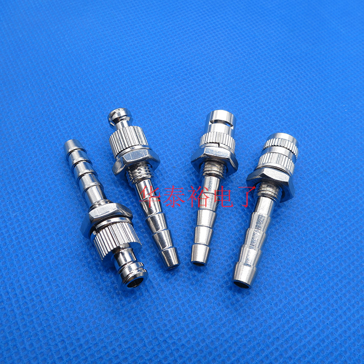 加长款鲁尔公母可固定穿板直通气管转接头过板螺纹宝塔点胶接头