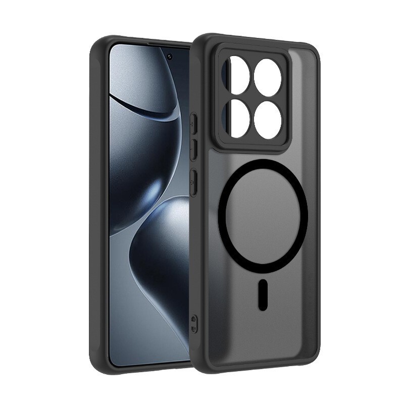 适用小米15磁吸手机壳14T13tpu+pc二合一磨砂亲肤感壳MagSafe强磁|undefined