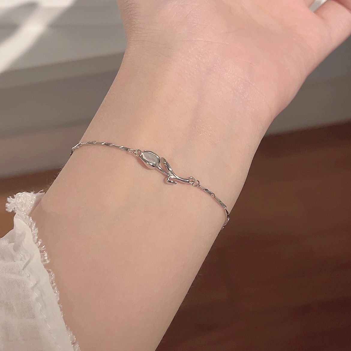 Sweet Style Sweet Flower Alloy Wholesale Bracelets