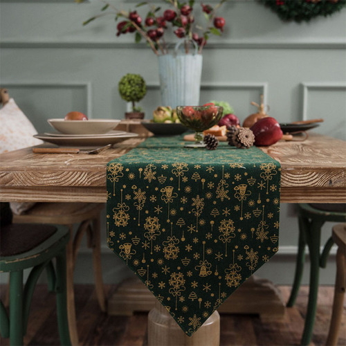 T9J5 American table mat tablecloth red fabric cotton and linen tablecloth thickened European tablecloth tablecloth table flag placemat decoration