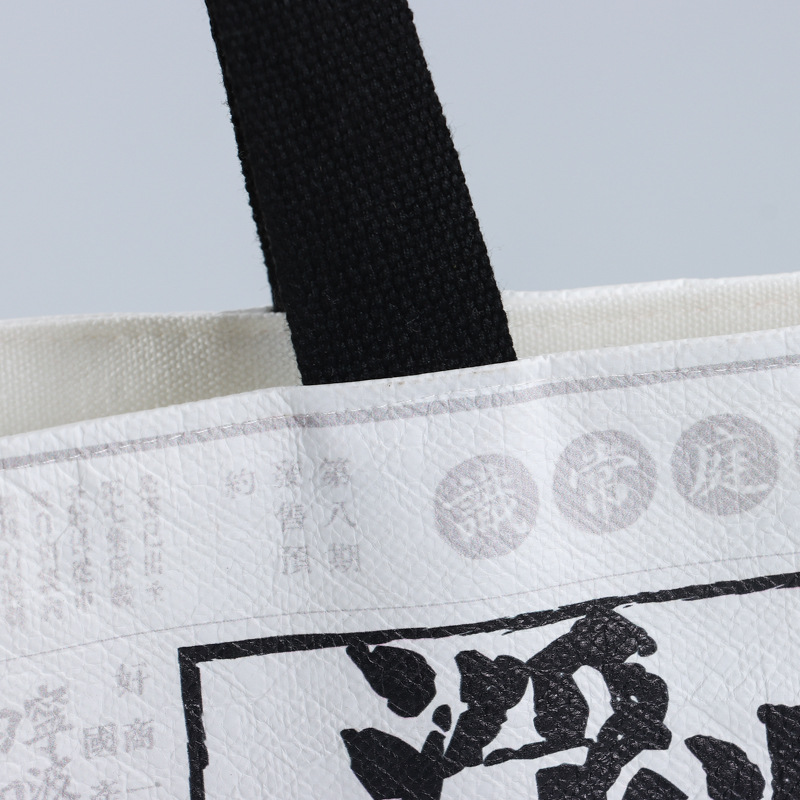 杜邦纸手提袋定制 可水洗牛皮纸托特包 杜邦纸斜挎包订做LOGO