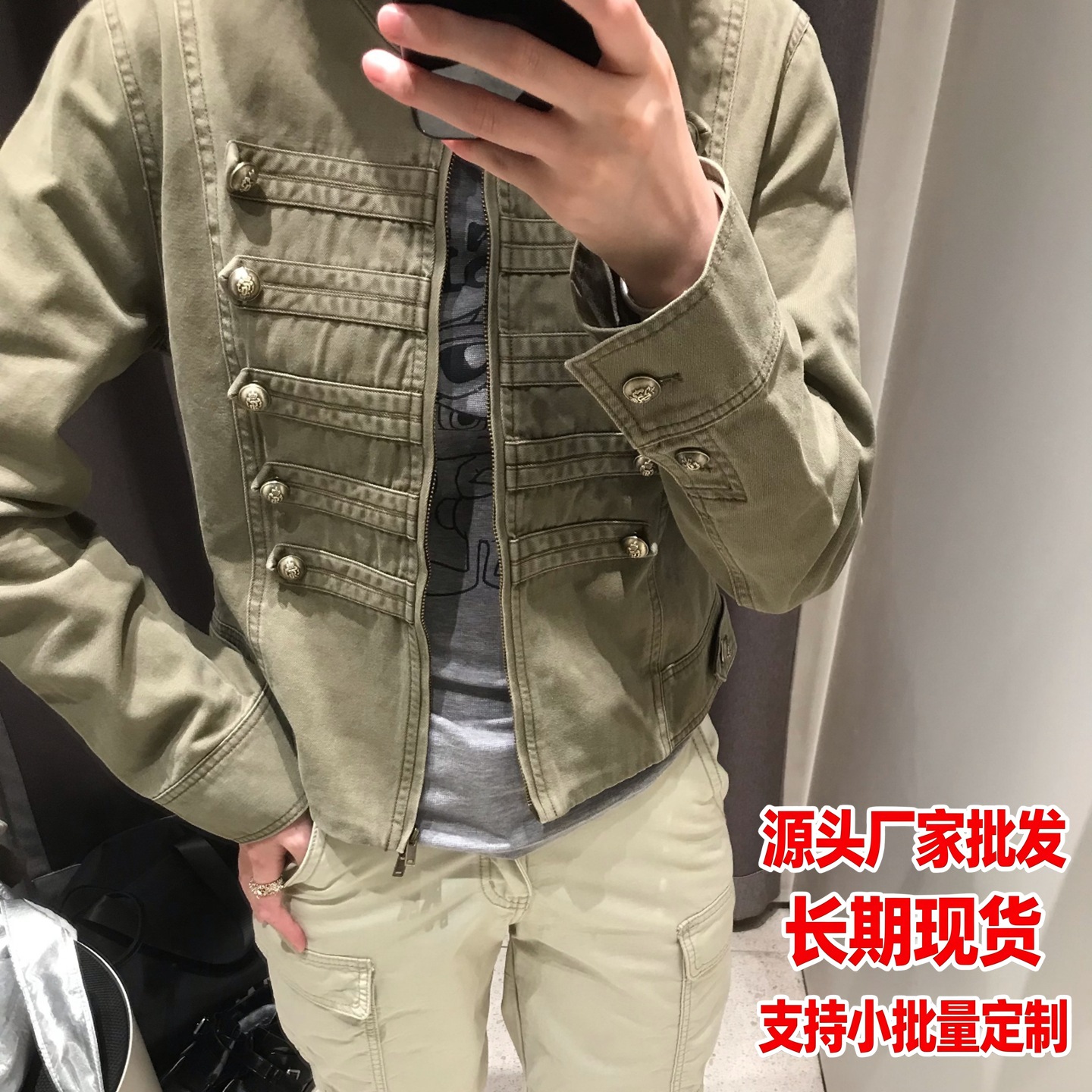 工厂女装批发跨境供货拉链外套女春秋短夹克欧美街头潮人休闲上衣
