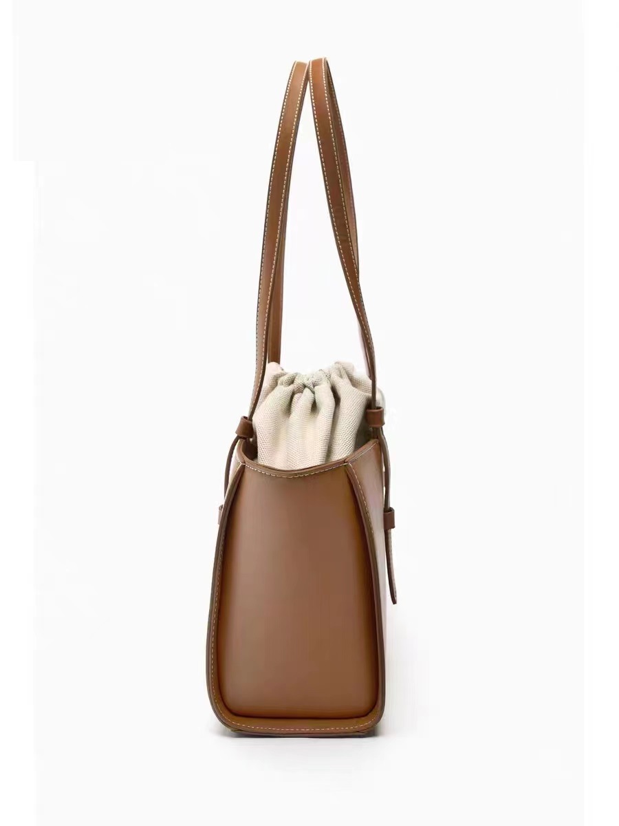 Sac fourre-tout pour femme, nouveaux modèles pour l'automne et l'hiver 2024, sac à main polyvalent à cordon de grande capacité, sac à bandoulière classique et à la mode pour femme_voghion.com