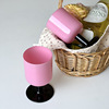 Genuine fuchsia cup, retro wineglass, glossy decorations, french style