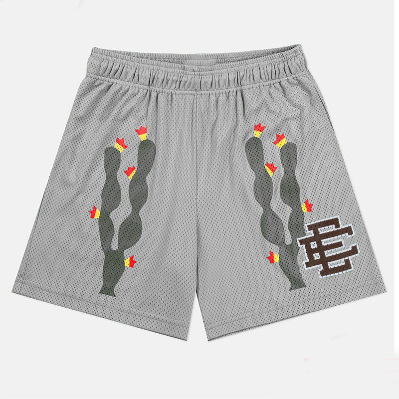 Eric Emanuel EE Pantalones cortos de malla para hombres y mujeres, pantalones de baloncesto deportivo de cuatro puntos