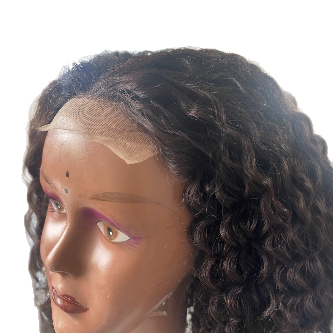 13x4Kinky Curly Human Hair Wigs una pieza