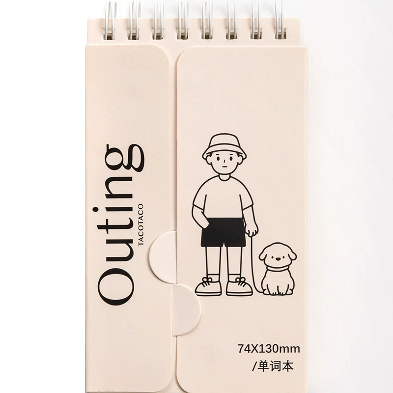 Записная книжка Pocket Word Memory (Tacotaco) — спиральная мини 6×6×6 см, словарь студента