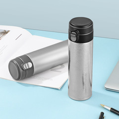 Funjia趣家純鈦內膽彈蓋商務保溫杯男士女士辦公室車載保溫杯送禮