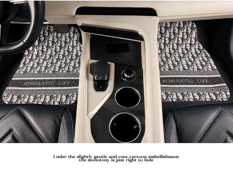 2026 New Model Letter Di Universal Car Floor Mats Universal Floor Mats Wire Loop Floor Mats