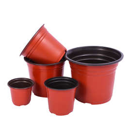 双色花盆PP塑料花盆塑料花盆厂家销售吊兰盆软塑料双色多肉花盆