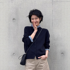 港米服饰/2025秋冬款木耳边羊毛针织衫女2025年新款秋装长袖开衫