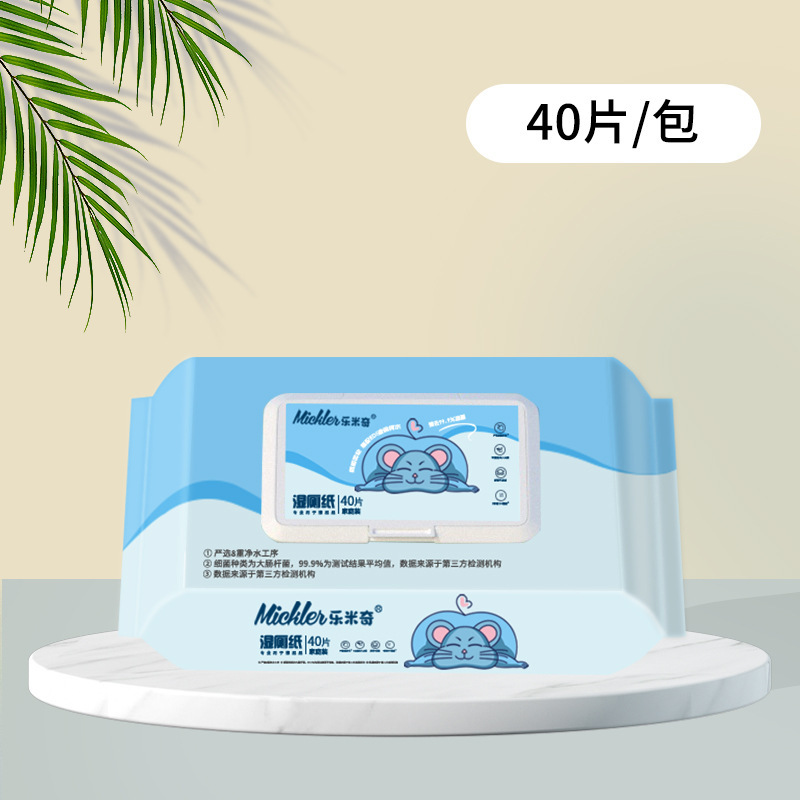 湿厕纸80抽大包家用加大加厚超划算擦屁股湿纸巾可降解纯水湿巾|undefined