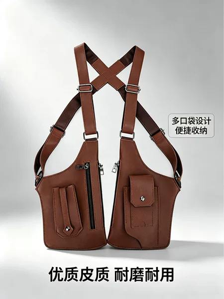 Cross-border bestseller Amazon vest outdoor bag, tactical multifunctional fashion outdoor phone bag for men and women, chest bag manufacturer