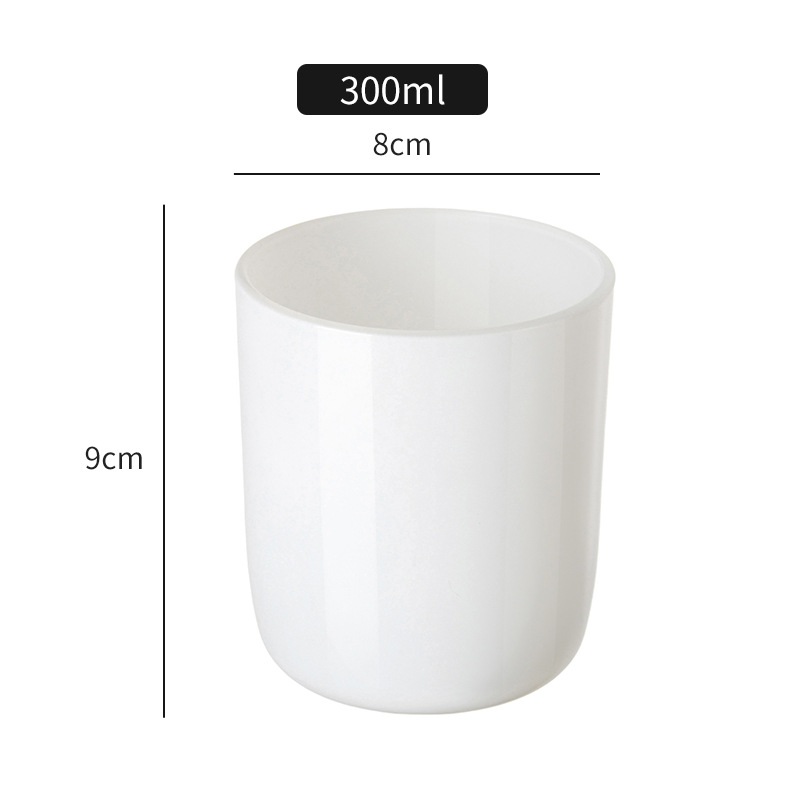 Spot copa de vela de vidrio esmerilado taza vacía decoración del hogar candelabro de aromaterapia fragancia transparente frasco de vela taza de vidrio