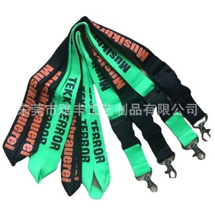 Supply Document Lanyard Can Be Silk Screen with Different Patterns, Polyester Plain Material, Factory Brand Belts