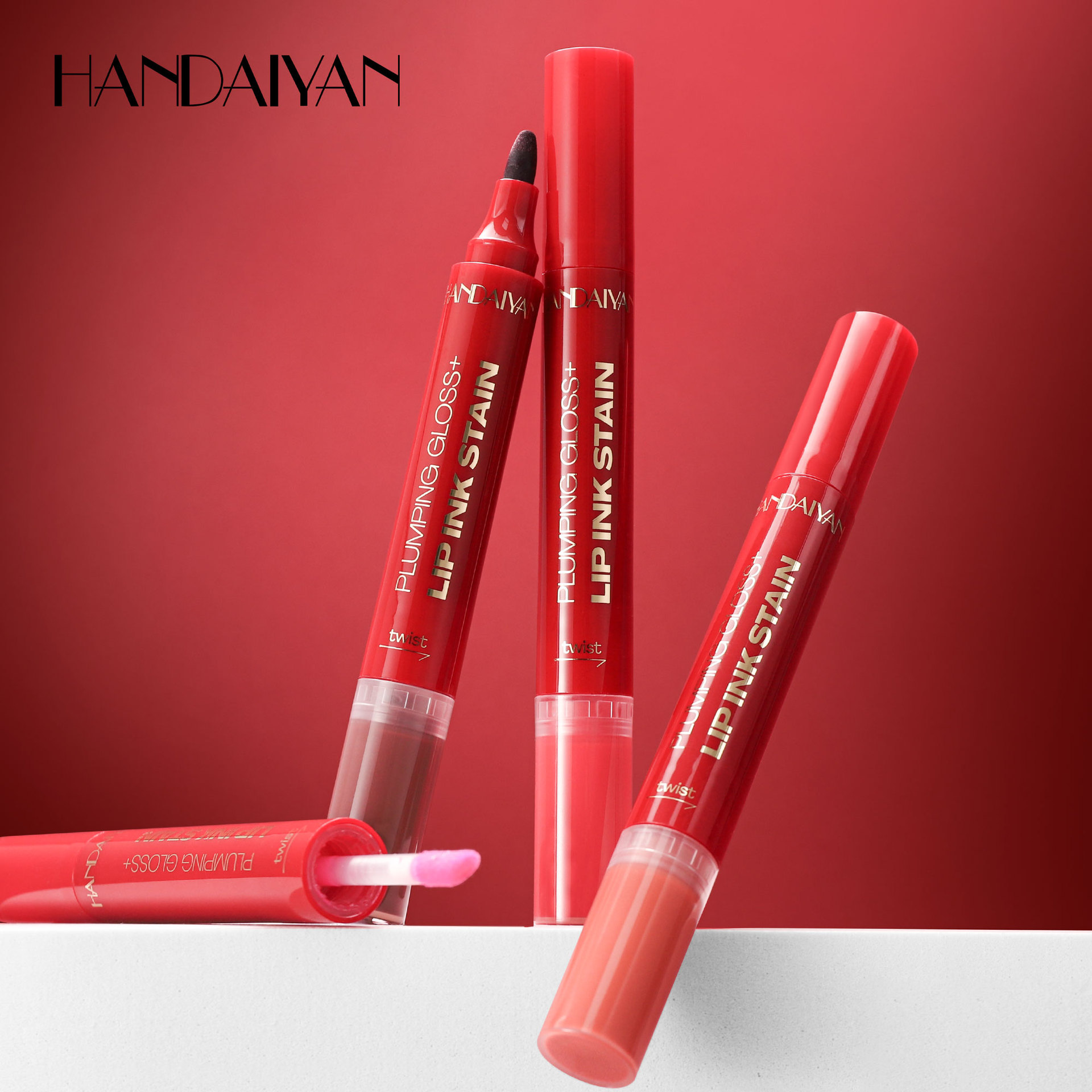 Comercio exterior transfronterizo en el extranjero 2 - en - 1 lápiz labial, un lápiz labial multicolor, un lápiz labial blanqueador, un viaje de viaje, un viaje de viaje.
