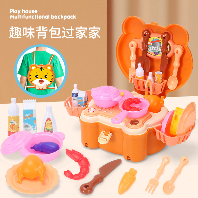 Niños jugar casa mochila doctor traje niños y niñas Caja de Herramientas cocina vajilla bebé joyería Juguetes