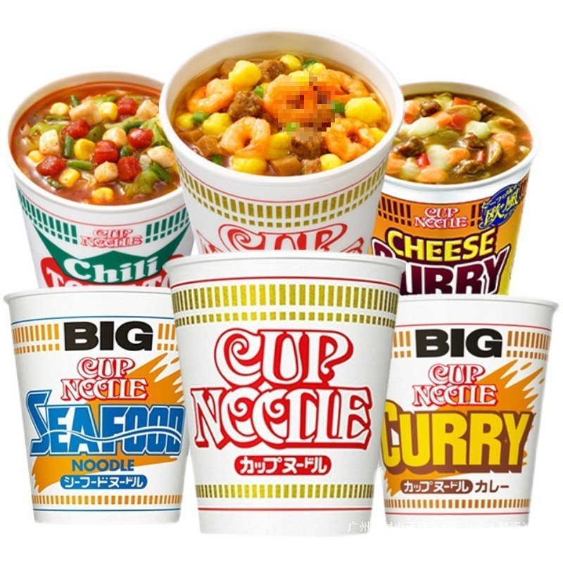 日本进口cupnoodle杯面泡面日清合味道方便面海鲜番茄nissin速食|undefined