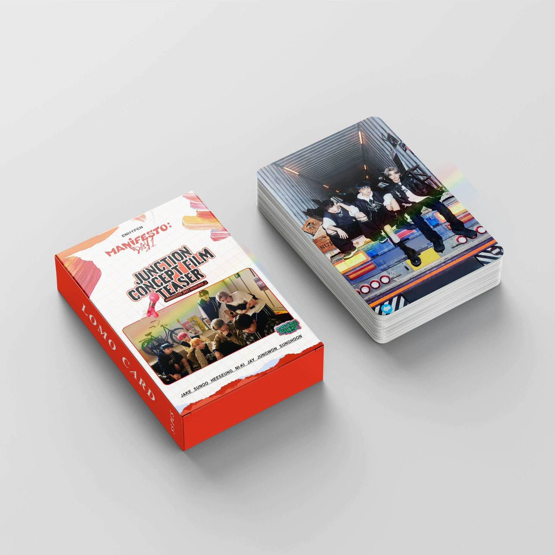 跨境热销现货韩团 EBH 镭射小卡 Manifesto: Day 小KPOP 周边 LOMO 小卡