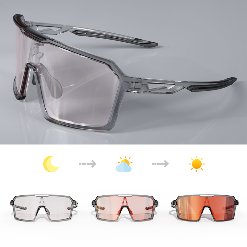 밝은 투명 회색 + D-ATA 기술 변색 및 완전 적색 필름 코팅