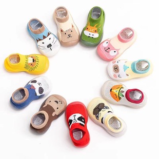 Infant and Toddler Doll Baby Walking Shoes with Soft Soles, Breathable Indoor Children's Floor Knit Sock Shoes with Anti-Slip Design