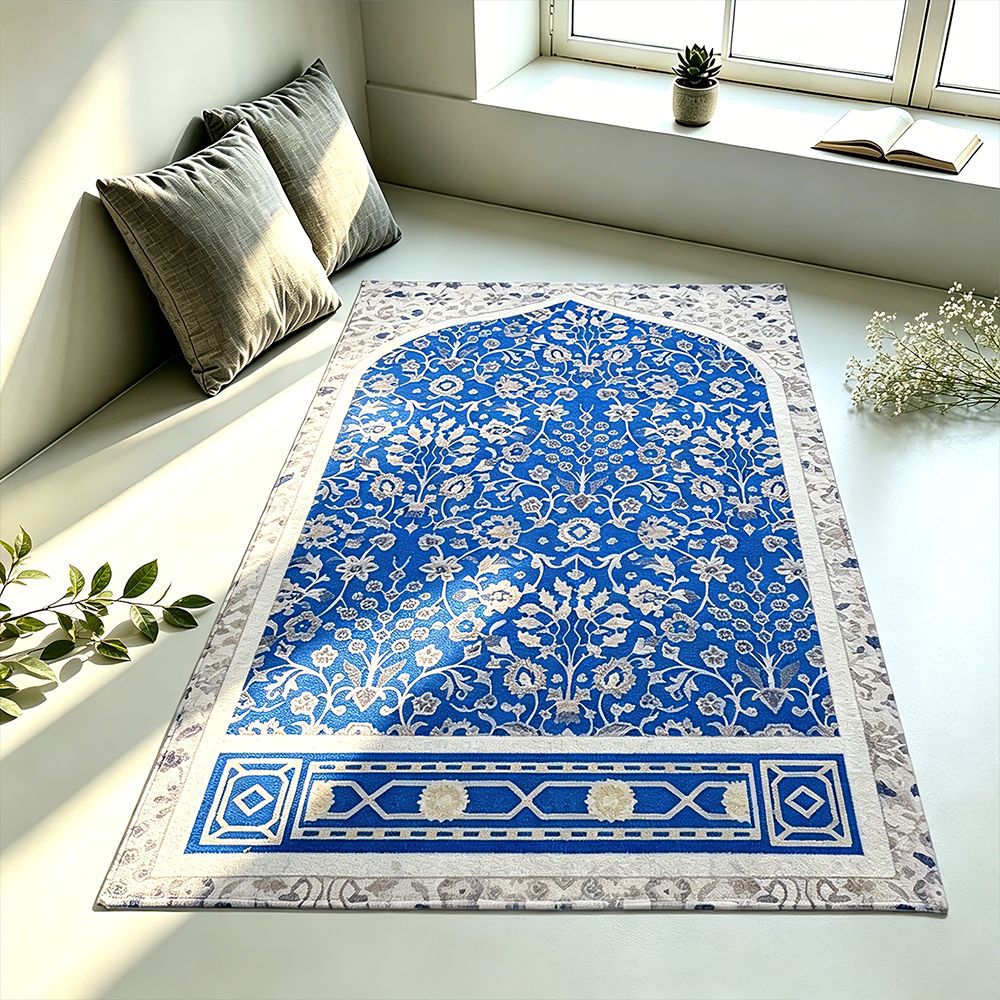 Multi-pattern geometric arched prayer blanket thickened built-in memory foam prayer blanket manufacturer spot batch direct selling prayer mat
