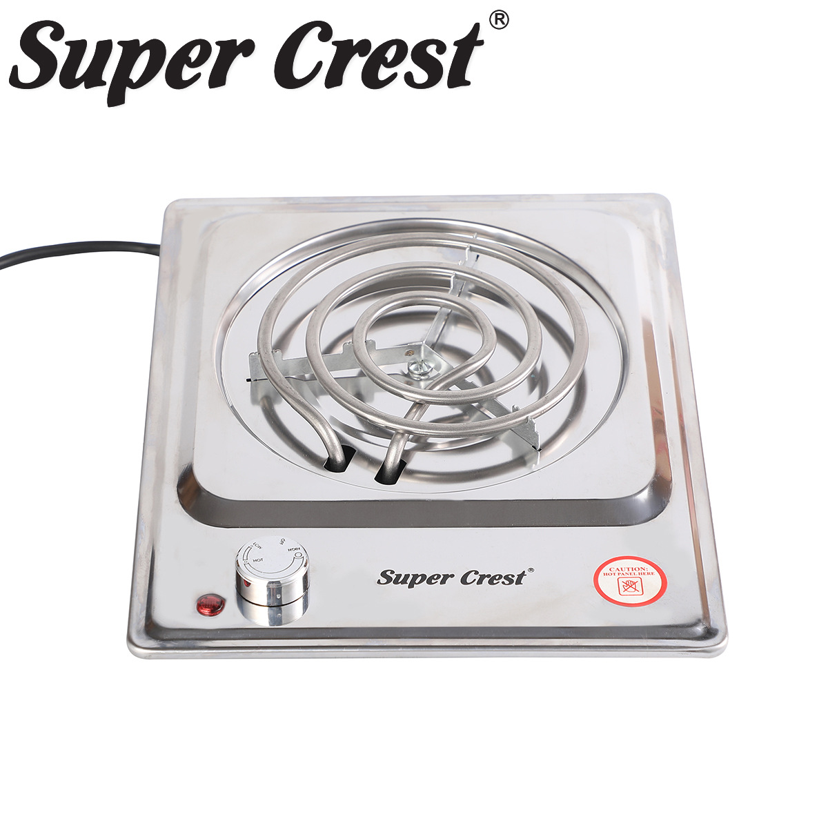 Super Crest 跨境欧规小型家用方形电热炉 多功能大功率加热电炉