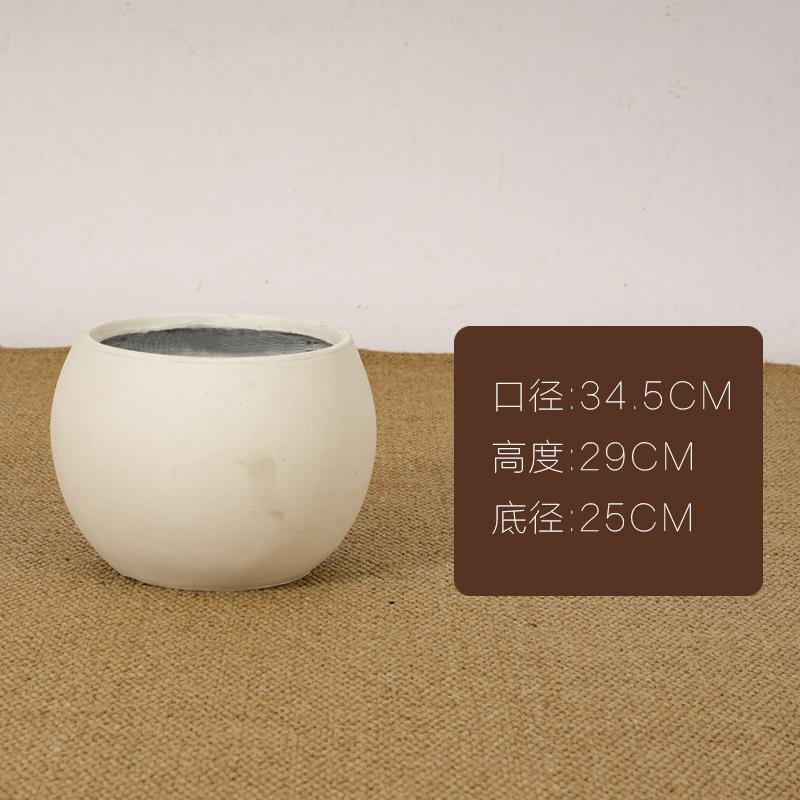 Cementos de alta calidad creativos maceta cerámica de magnesio barro gran calibre redondo alto pie franja grande especial para maceta interior