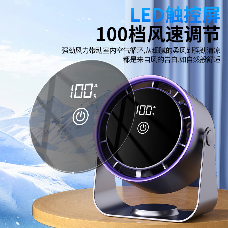Ventilador de escritorio transfronterizo USB ventilador de circulación de aire de oficina dormitorio de estudiantes de alta velocidad 100 ventilador pequeño