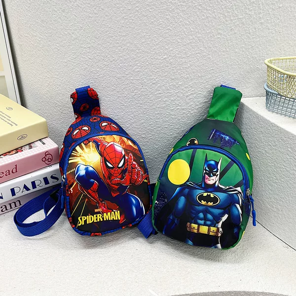 Foreign Trade Children's Bags for Boys and Girls, Stylish Cartoon Coin Purses, Baby Outdoor Casual Crossbody Bags, Trendy Chest Bags