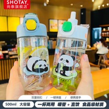 尚泰夏季儿童水杯女学生上学专用可爱吸管杯子户外便携运动随手杯