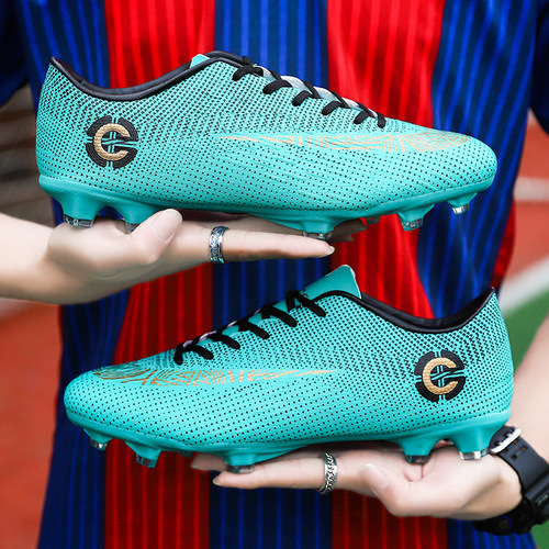 Cross-border foreign trade 2040 football shoes for men and women leather large size long nails broken nails youth training shoes adult sneakers