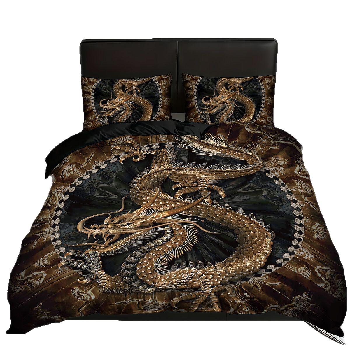 Explosiones transfronterizas abrasiones digitales impresas rojas dragón set fuente de fábrica llevar a cabo TEMU / JIT