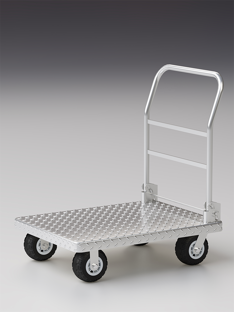 J8 Pull Truck Household Tools Small Four-Wheel Transporter Transport Foldableing Trailer Portable Flatbed Silent Hand G3
