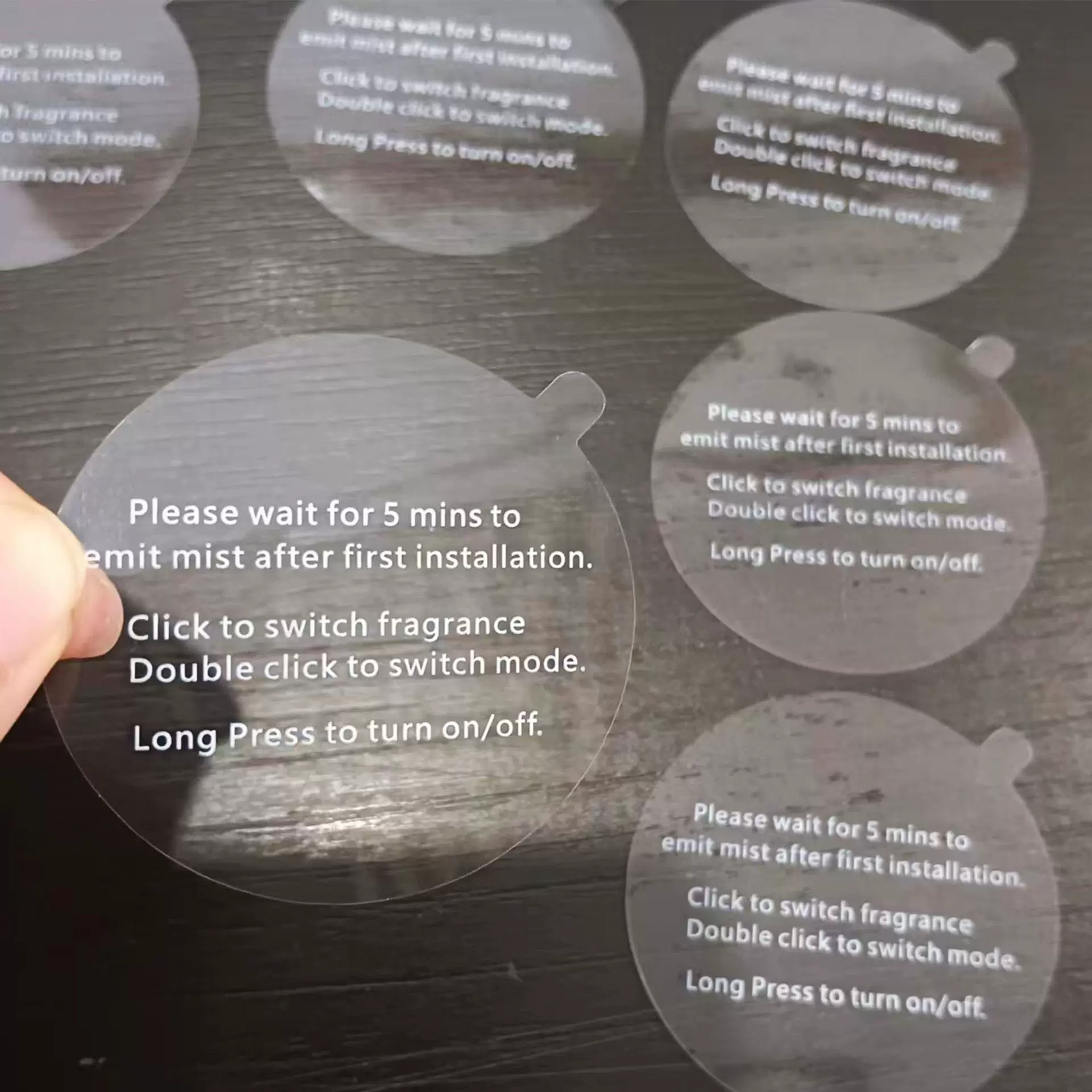 防尘智能电子产品使用说明贴膜印刷透明保护膜PET跨境专供防指纹