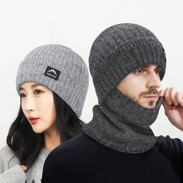 Winter woolen windproof keep warm knitted hat