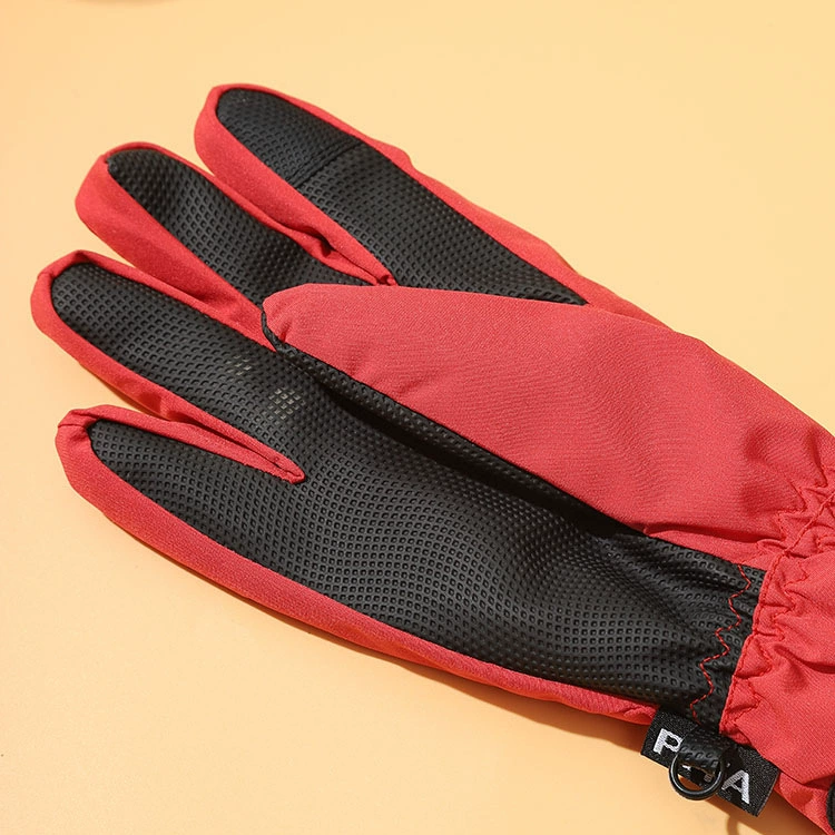 Warm gloves for cycling, winter set with down, keep warm windproof cold-proof waterproof ski non-slip electric car