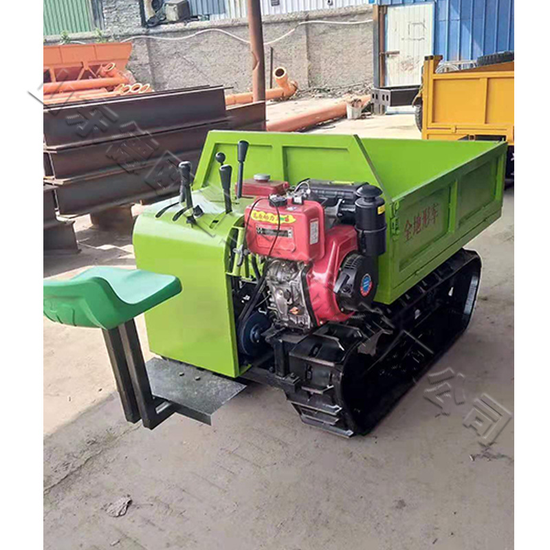 柴油农用履带装运车 单杠小型履带运输车 全地形橡胶履带运输车