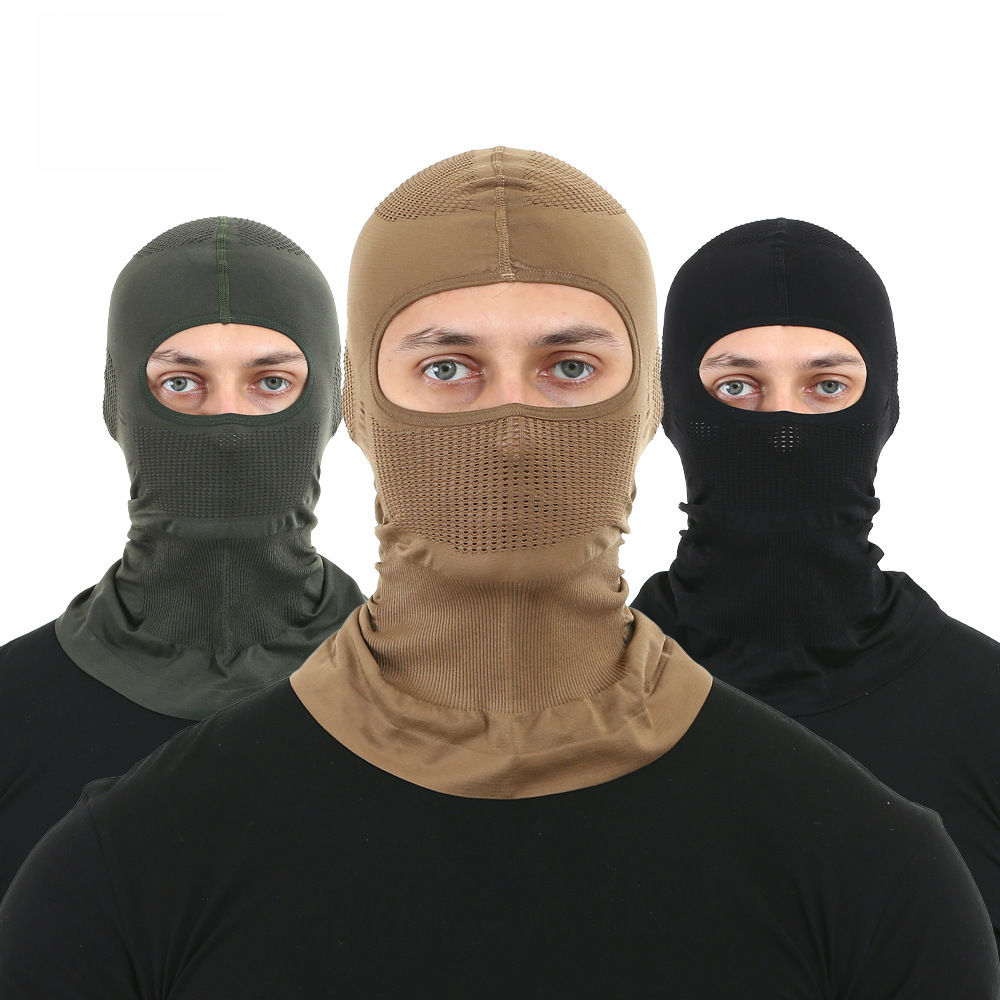 Outdoor Four-Season Sunshade Hood for Men and Women, Riding, Fishing, Caring, Motorcycle Helmet Liner, Breathable Mask, Singing