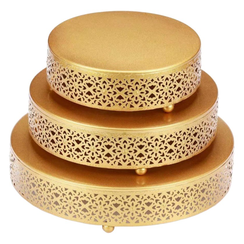 Estilo europeo creativo oro hueco soporte de la torta accesorios de la boda decoración de la Mesa de postre tienda de postres pastel de postre combinación