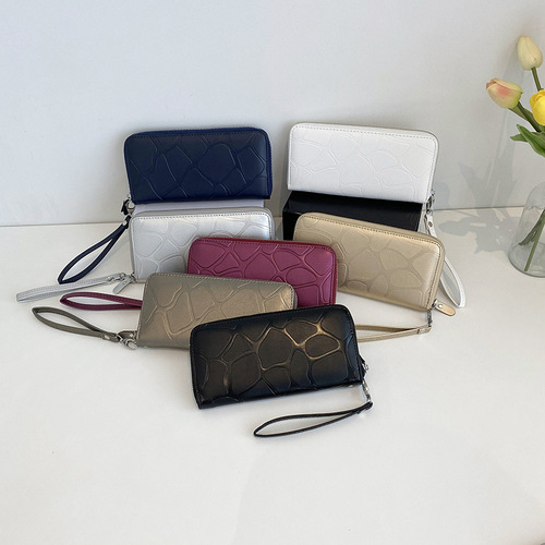  New Women's Coin Purse Women's Creasing Wallet Multi-Card Slot Card Holder Women's Fashion Temperament Korean Style Wallet