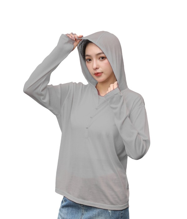 新款美丽诺羊毛女式长袖半门襟拉链运动卫衣速干徒步户外美利奴|undefined